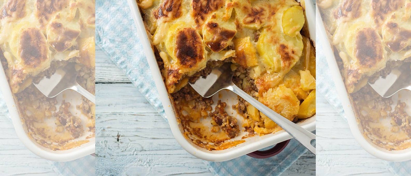 Moussaka perunoiden kera Dolmio